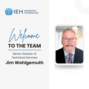 Announcement of Jim Wohlgemuth to IEH company.