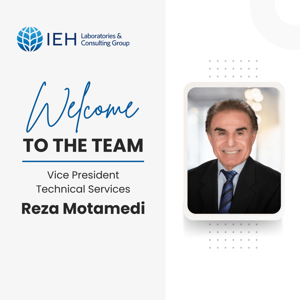 New Consultant Announcement of Reza Motamedi.