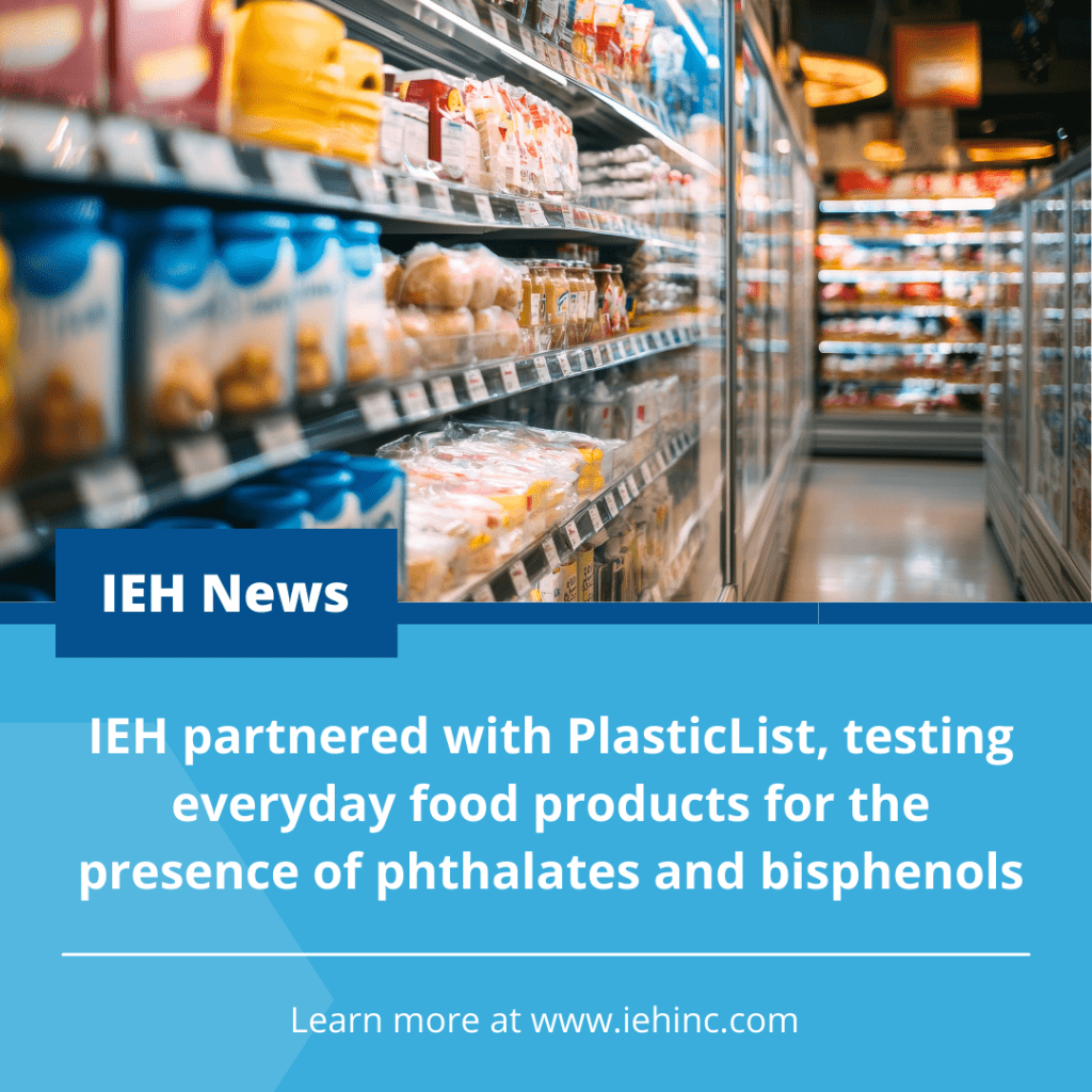 IEH news poster showing PlasticList testing.